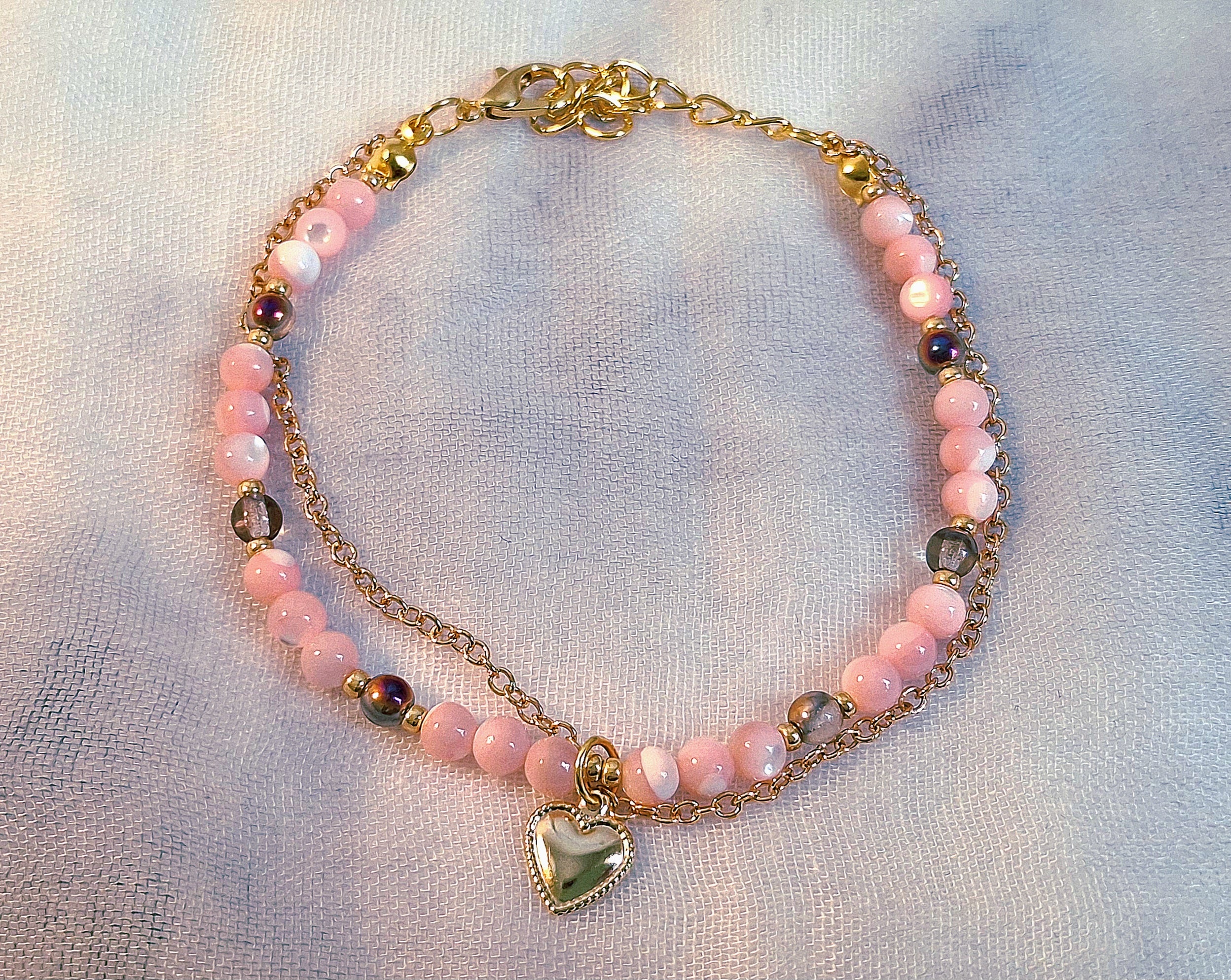 Bratara Peach bloom sidef roz