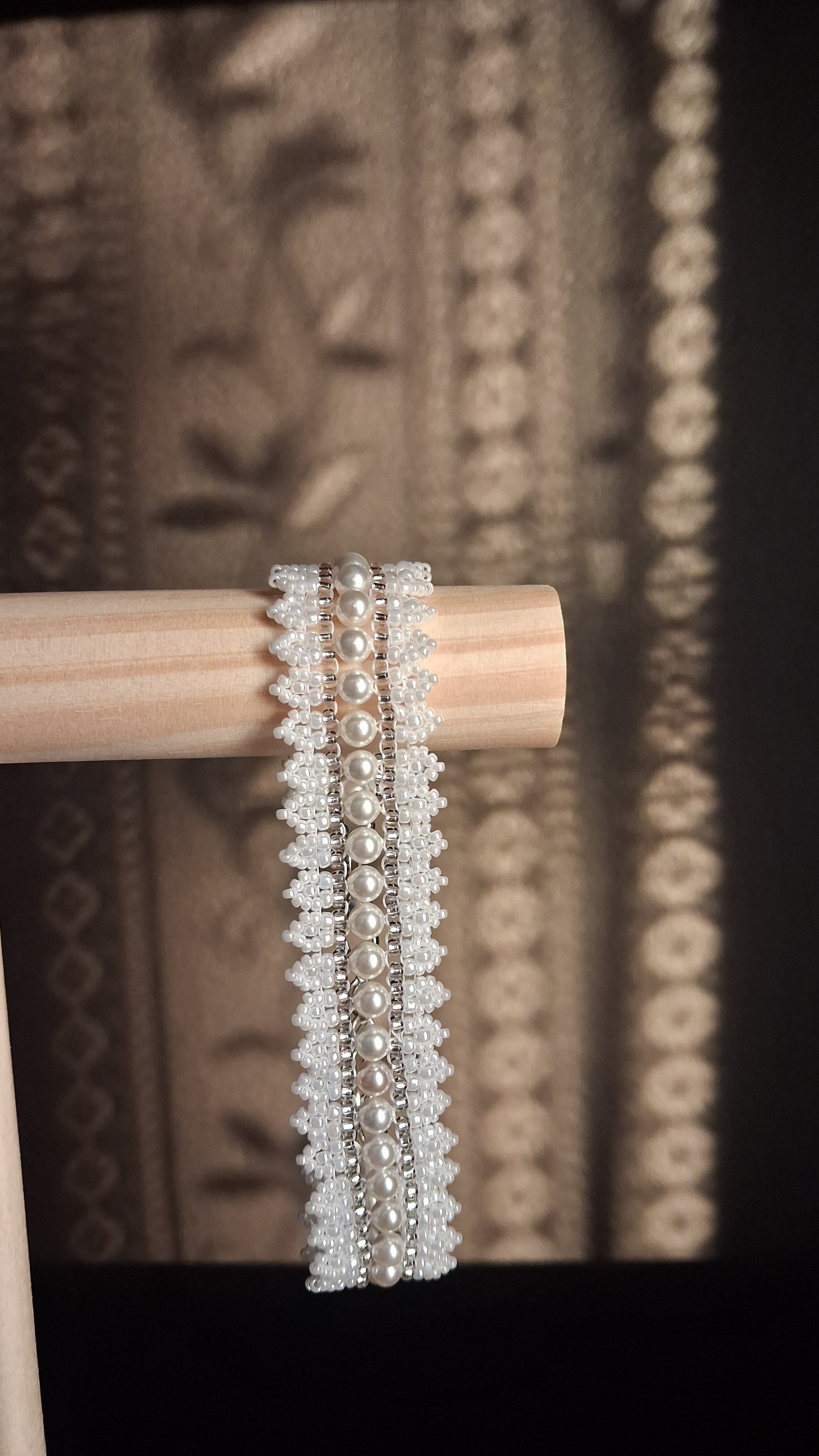 Bratara Pearls Lace