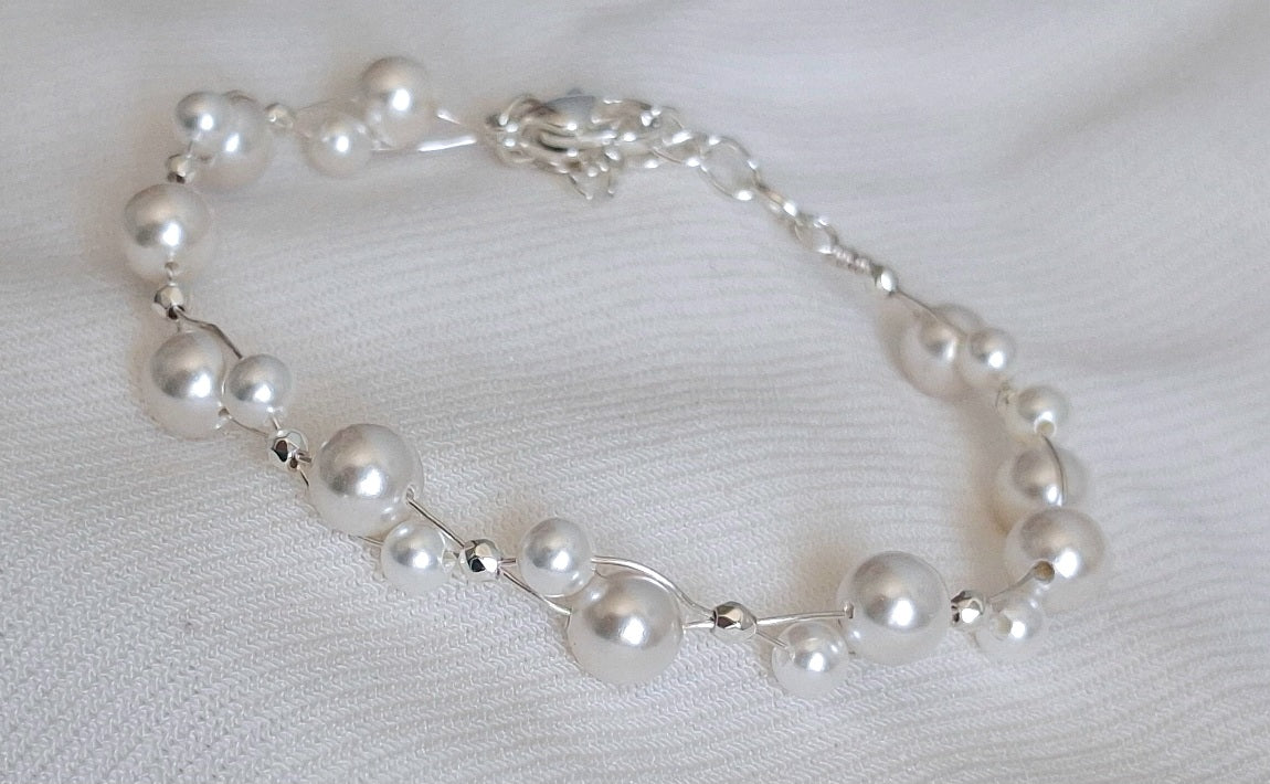 Bratara cu sfere Mother of pearls
