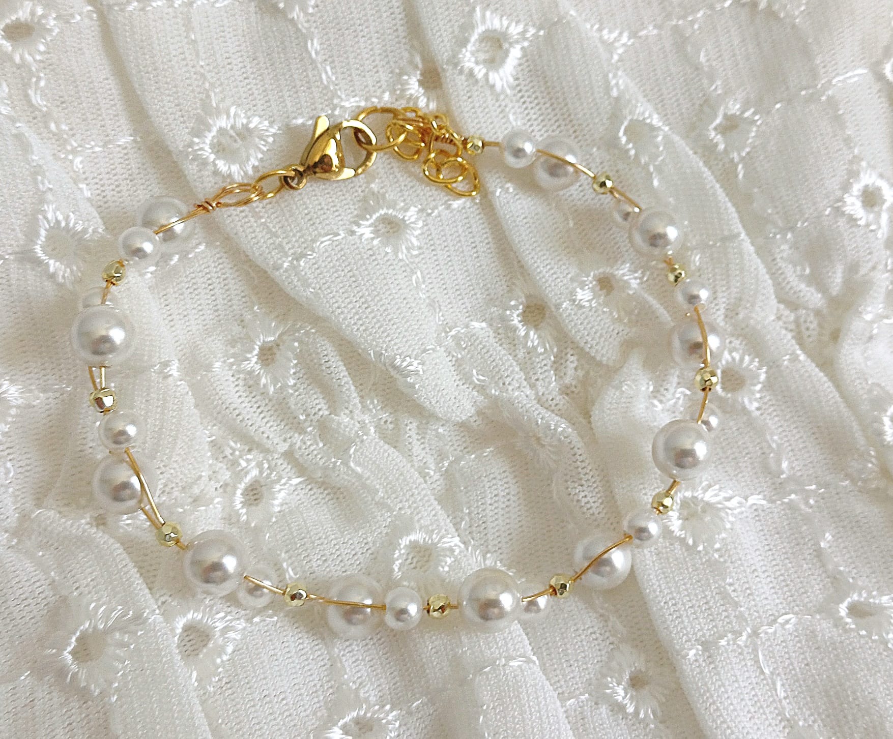 Bratara cu sfere Mother of pearls