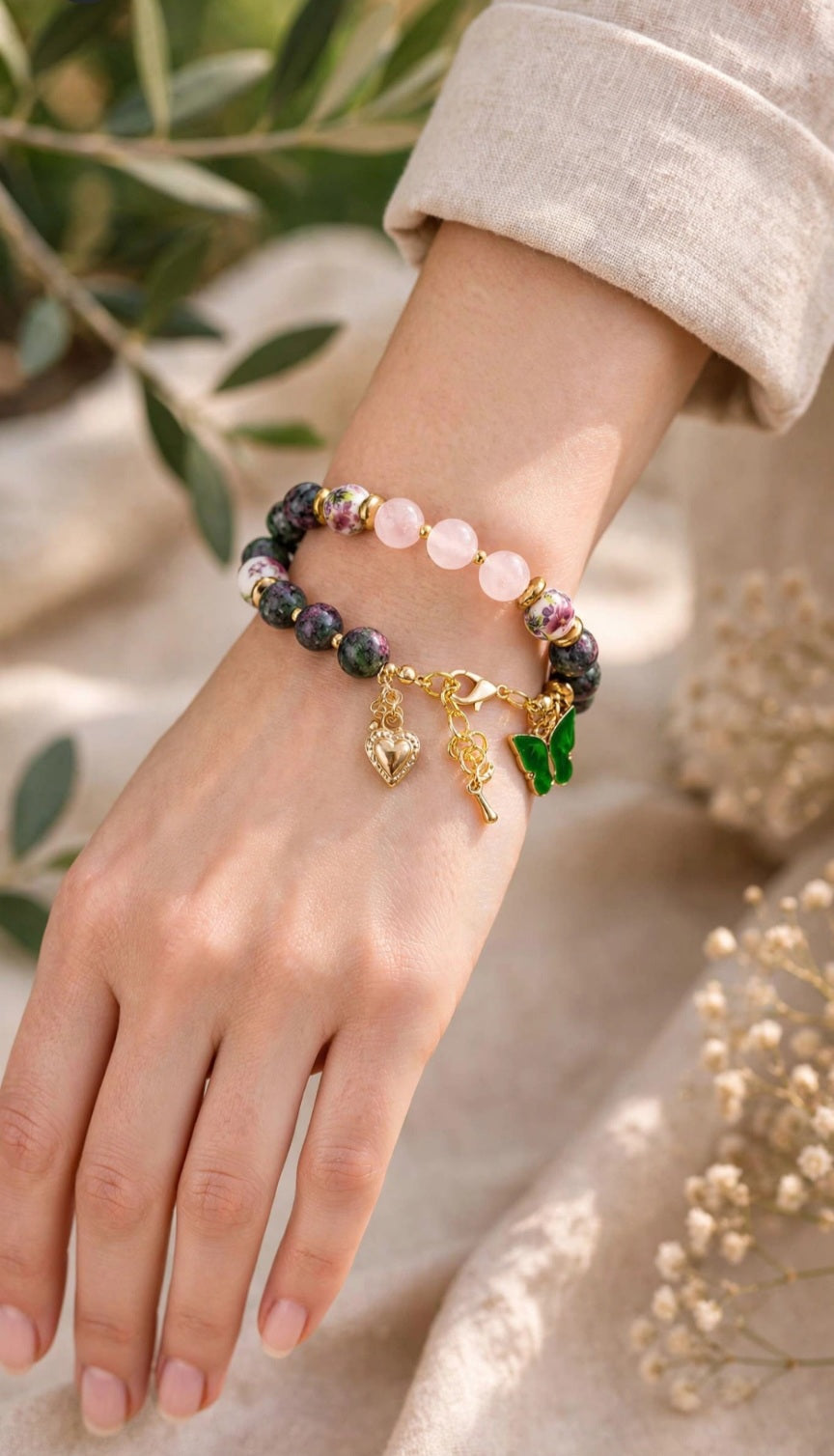 Bratara Dariela Ruby Zoisite